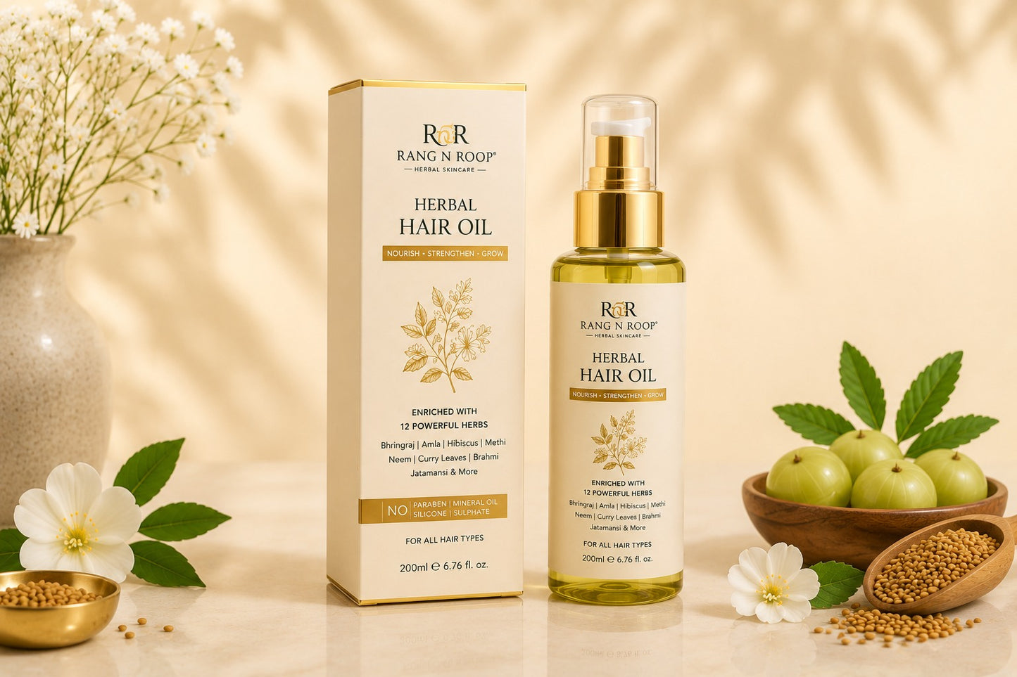 Herbal Hair Oil – Nourish, Strengthen & Grow